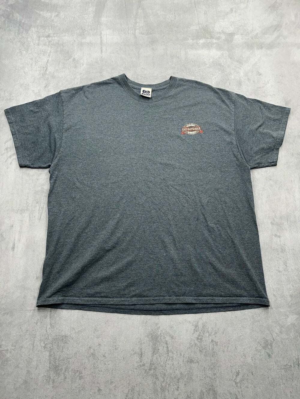 Old Guys Rule Aged to Perfection Oak Cask Oval Graphic T-Shirt